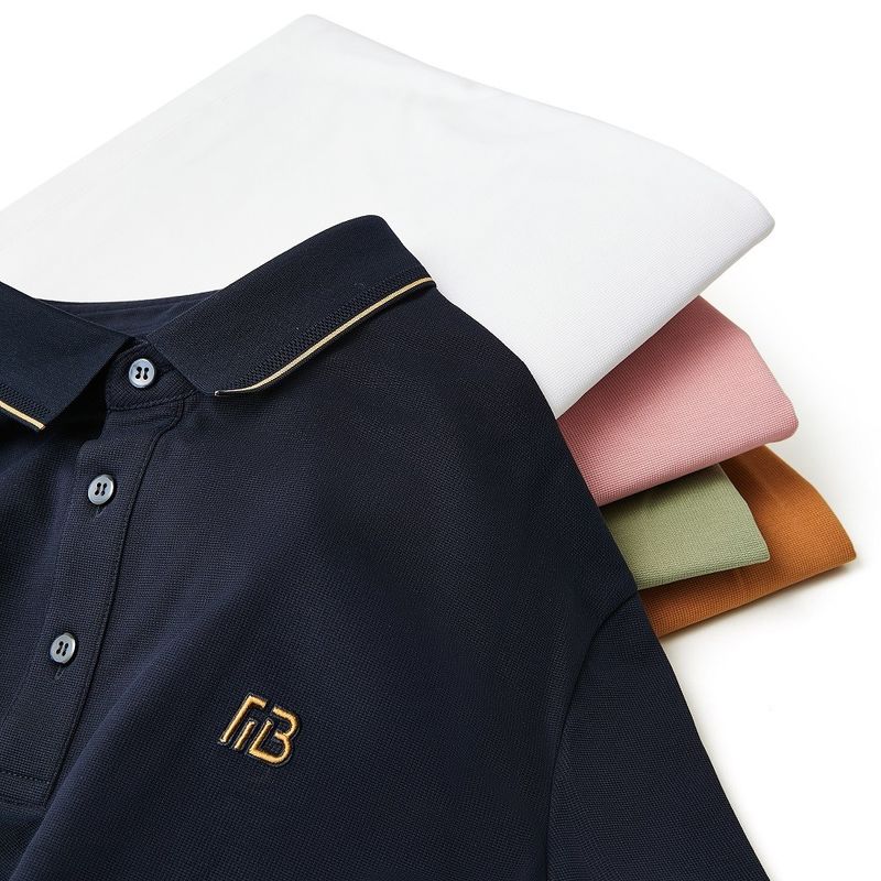 Men's Casual T-shirt in Excellent Cotton Material Customized with Pink Polo Shirt