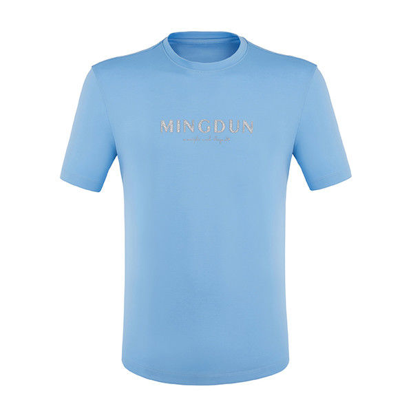 170-210grams High Elasticity Normal Oversized Plain T Shirt With Logo Custom Pattern For Men