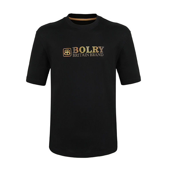 170-210grams High Elasticity Normal Oversized Plain T Shirt With Logo Custom Pattern For Men