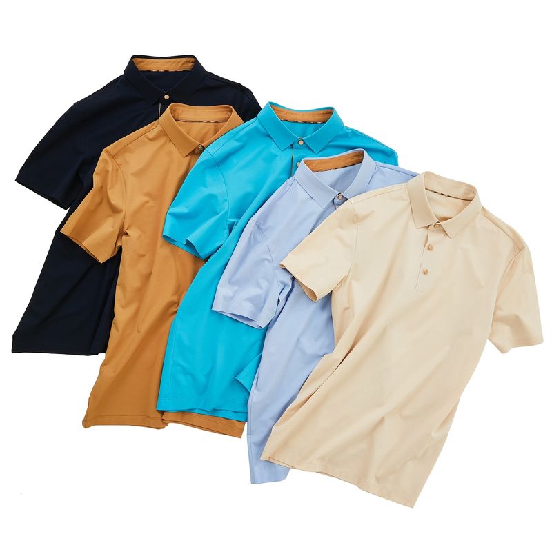 POLO Golf T-Shirt Fashion Cut Top T-Shirt Plain Embroidered Men's Printing Acceptable