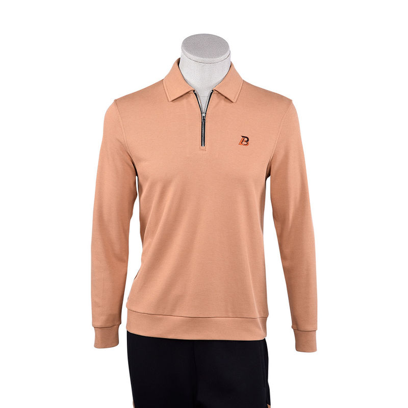 Customized Anti-Pilling High Elasticity 100% Cotton Plain Long Sleeve T Shirt for Men