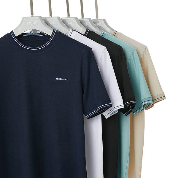 Custom Logo Label Color Cotton Polyester T Shirt Customizable Breathable Skin-friendly