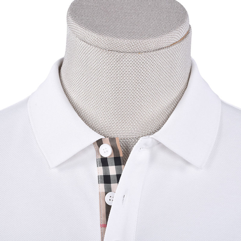 Custom Design Polo Men's Short Sleeve Shirt with 5% Spandex Fabric and Embroidered Logo