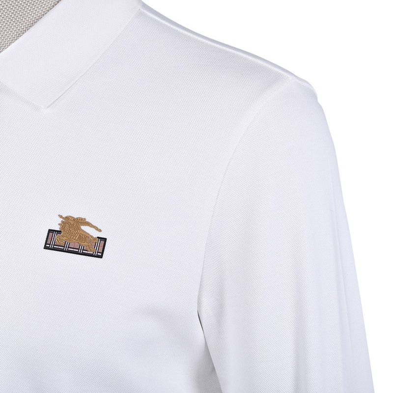 Custom Design Polo Men's Short Sleeve Shirt with 5% Spandex Fabric and Embroidered Logo