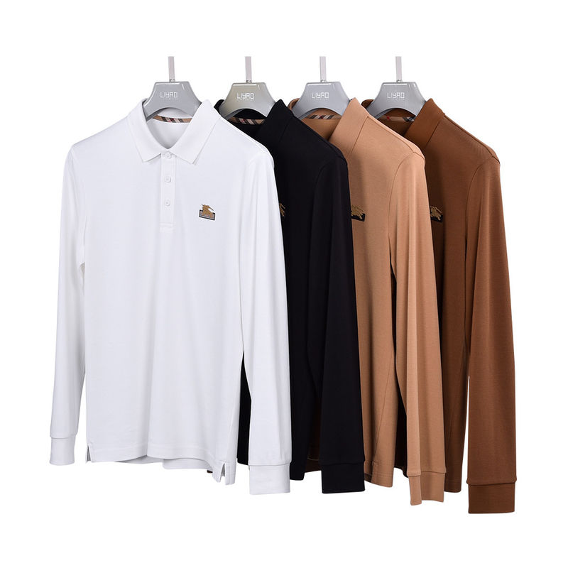 100% Cotton//95% 5%Spandex Polo Men's Short Sleeve Shirt with Custom Embroidery Logo