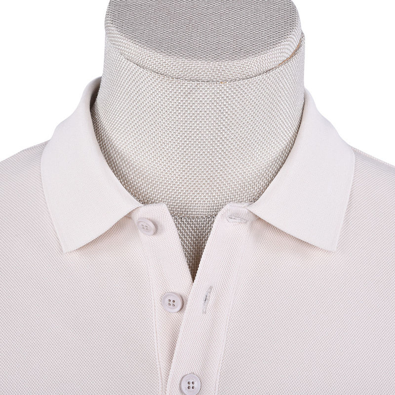 Cotton Long Sleeve Men's Polo Shirt Breathable Autumn Color Block Uniform with Custom Logo