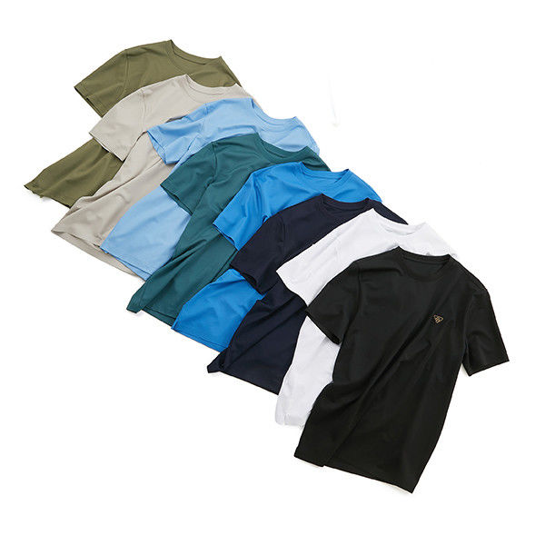 OEM ODM T Shirt Man Cotton Comfortable Fit 230gsm Classic Tee Short Sleeve Crewneck Embroidery