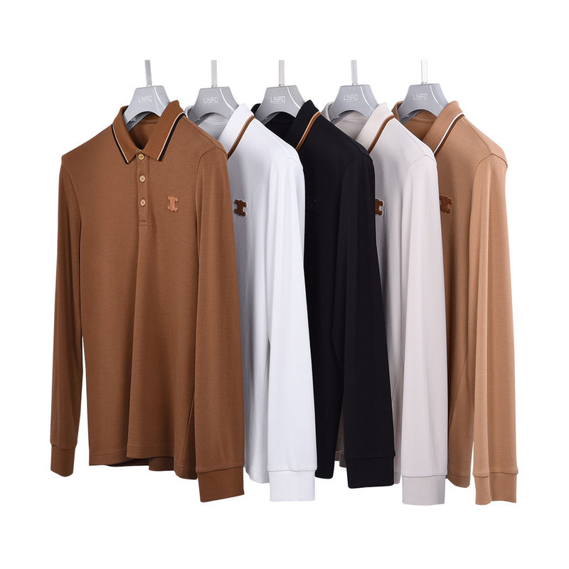 Breathable Cotton Polo T-Shirt for Men Spring Autumn Casual Sublimation Custom Design