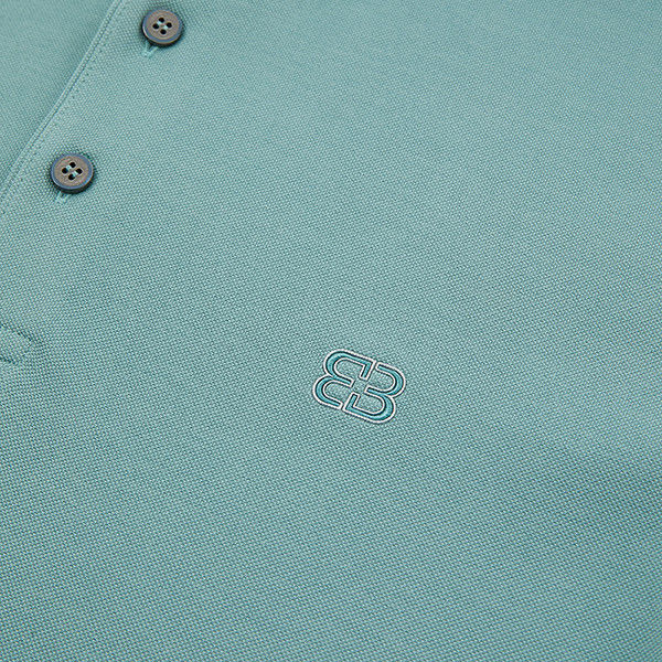 95% Polyester 5% Spandex Polo Shirt with Embroidered Logo Summer Ice Feeling 3 Buttons