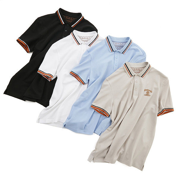 Golf Slim Men'S Polo Shirts 100% Cotton Puff Printed Custom Logo For Casual