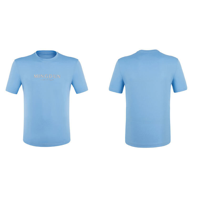 Men's 100% Cotton Short Sleeve T-Shirt with Heavyweight 300gsm and Custom Logo Design