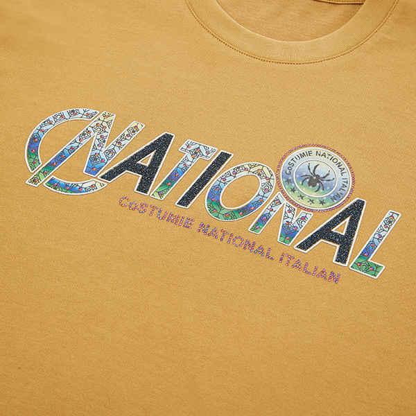 Customized Logo White Orange T Shirt For Man Casual Style with Over Sized Plain Design