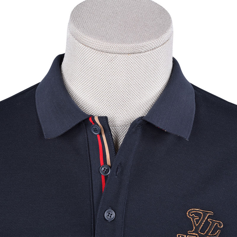 Autumn Season Custom Logo Polo Shirt with Different Color Collar and Acceptable Printing