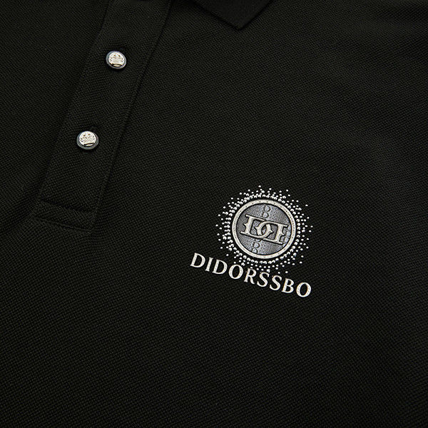 Customizable Breathable Sports Shirt for Men Polo Plain White Black Golf Shirts