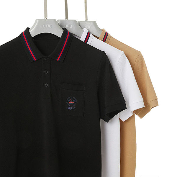 Feel Good Men's Summer Plain Golf Polo Shirt with Customized Logo and Turndown Collar