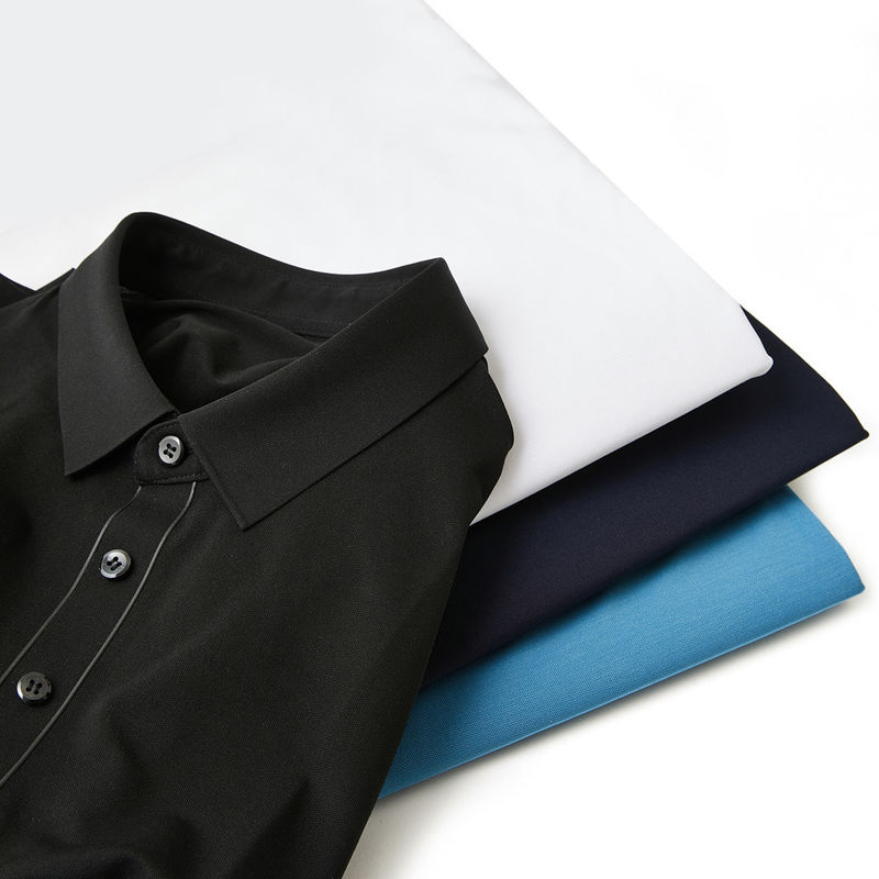 Uv-protection Seamless Sublimated Cotton Solid Color Uniform Golf Polo Shirt For Men