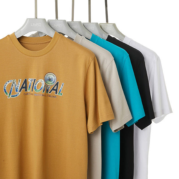 Cotton Short Sleeve Custom Men'S T Shirts Oversized 230 Gsm With Logo