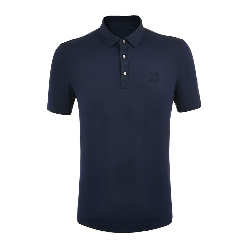 Custom Design Polo-Neck Collar Men's Moisture Wicking Golf and Workwear Polo Shirt