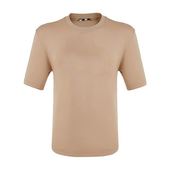 Sustainable Men's T-Shirt with Customized Color Logo and Knitted Weaving