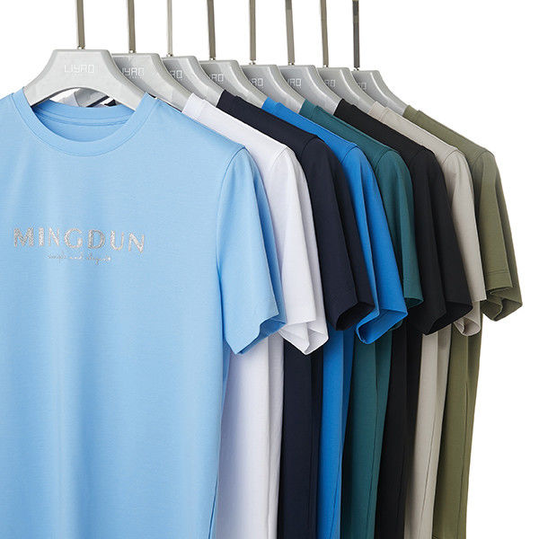 100% Cotton O Neck Plain T Shirt Anti Wrinkle Plus Size Customized