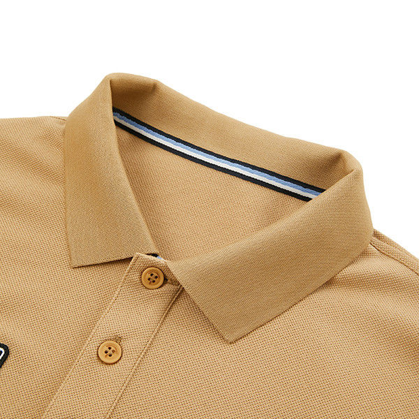 Polo Shirt for Men Short Sleeve 95% Polyester 5% Spandex Fashion Trend Pullover