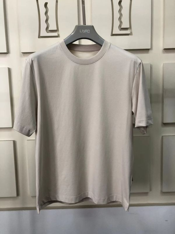 Anti-wrinkle Plain Oversize Round Neck T Shirt 100% Cotton Standard Fit Customized LOGO 64168Y7068
