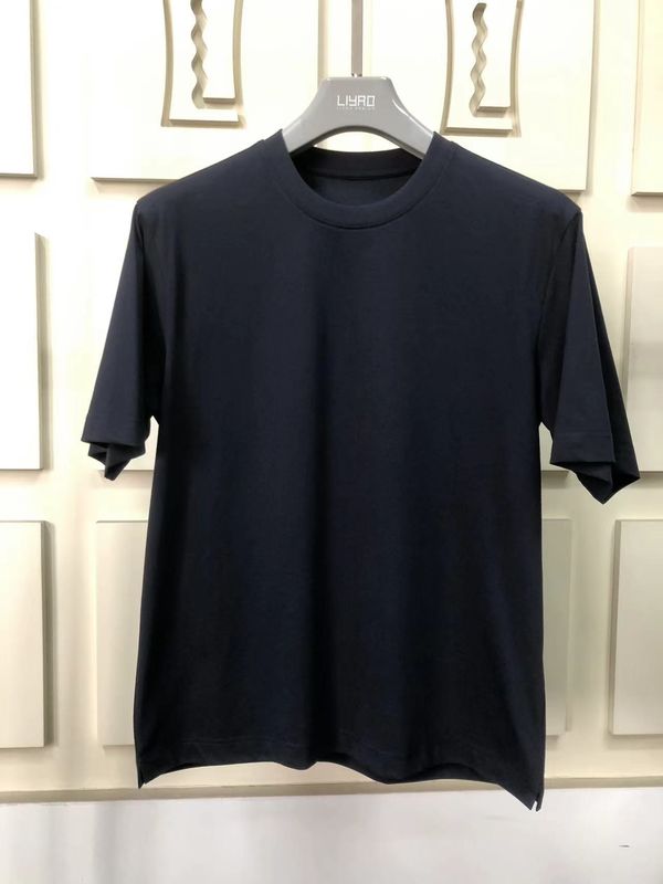 Anti-wrinkle Plain Oversize Round Neck T Shirt 100% Cotton Standard Fit Customized LOGO 64168Y7068