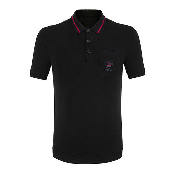 Men's Casual Style Polo Shirt Short Sleeve and Customized Logo with Breathable Fabric