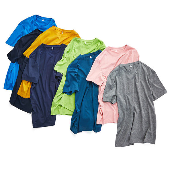 Knitted Fabric Sport T Shirt Short Sleeve 180 Grams for Daily Office Wearing