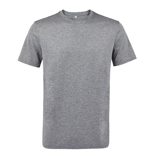 Knitted Fabric Sport T Shirt Short Sleeve 180 Grams for Daily Office Wearing