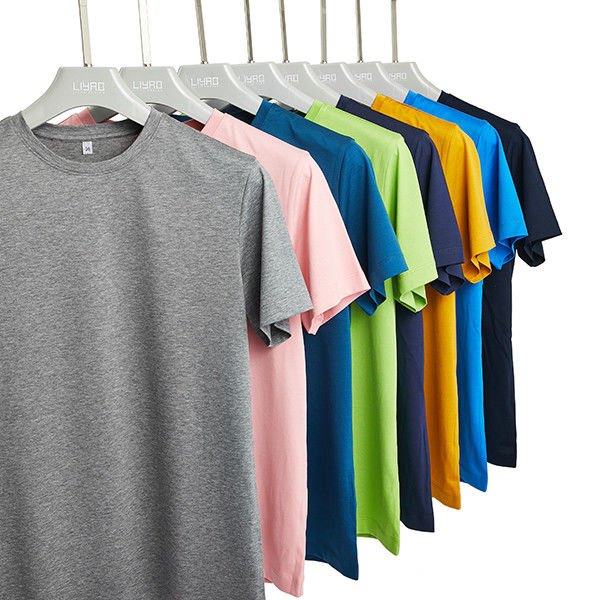 Knitted Fabric Sport T Shirt Short Sleeve 180 Grams for Daily Office Wearing