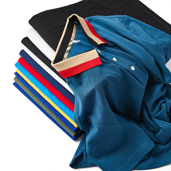 Spring Summer Autumn 230Gsm Sublimation Men T Shirt Polo 100%Cotton Boys Polo Shirt