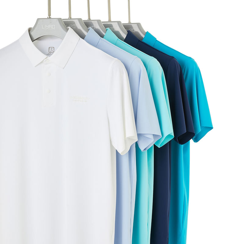 Male Breathable Polo Shirts Formal T-Shirt with Oversize Seamless Design