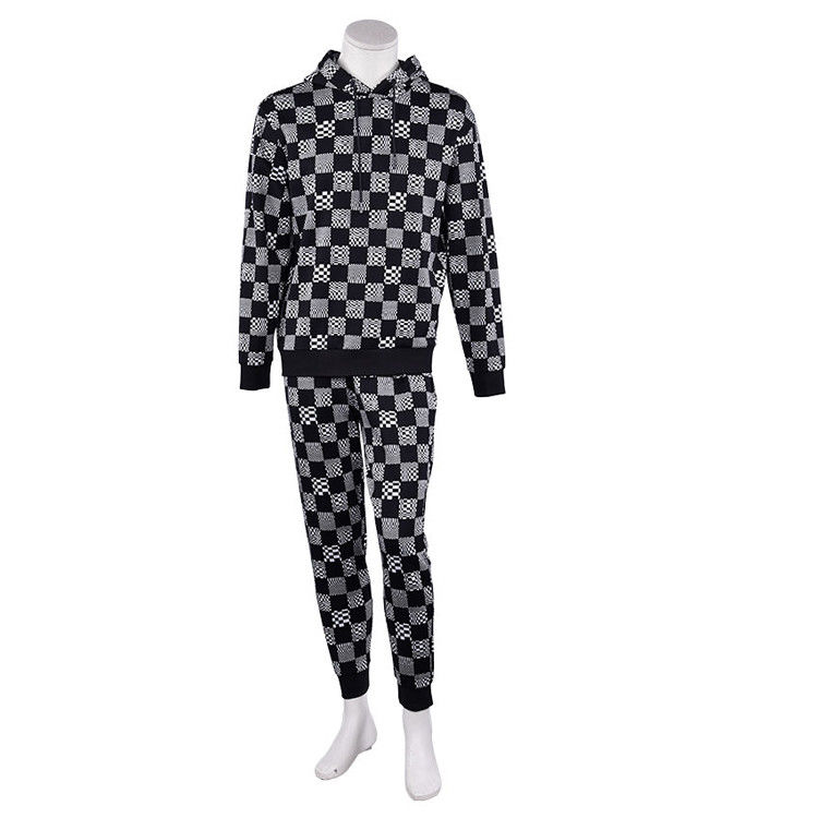 Vintage 100% Cotton Hoodie Set Sweat Wicking with Customized Logo Printing