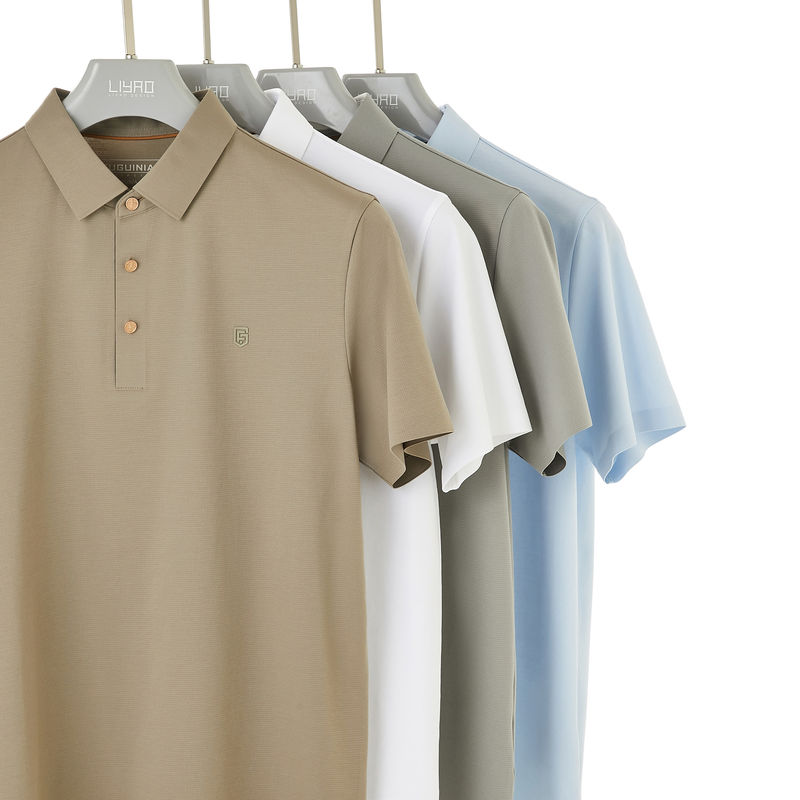 Embroidered Polo Shirt With Logo Plain White Polo Shirts 100% Cotton Custom Color