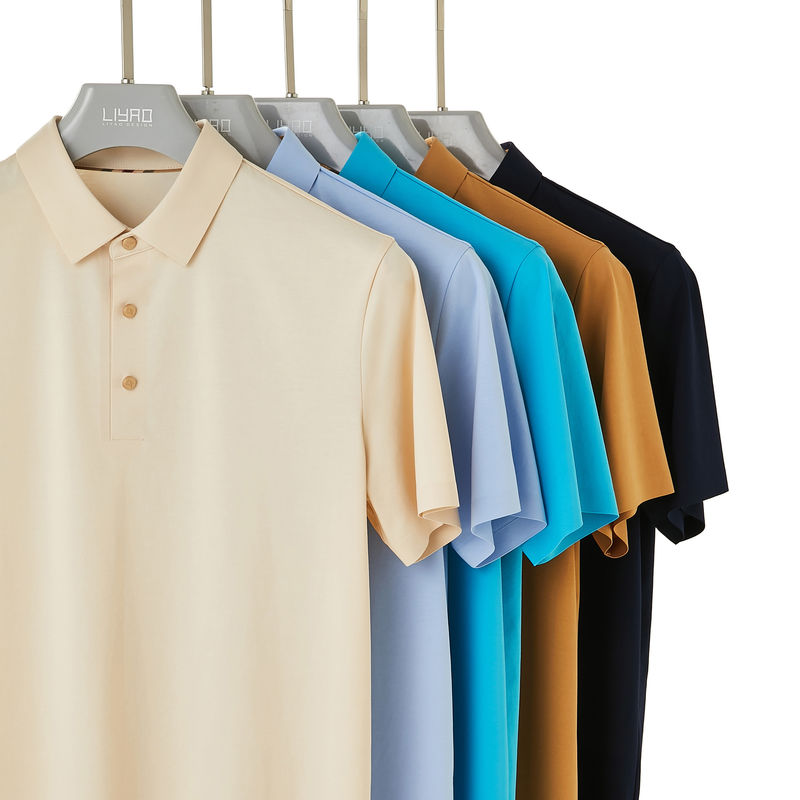 Men's Polo Shirts with Custom Colors and EU Size 100% Cotton or 95% Cotton 5% Spandex