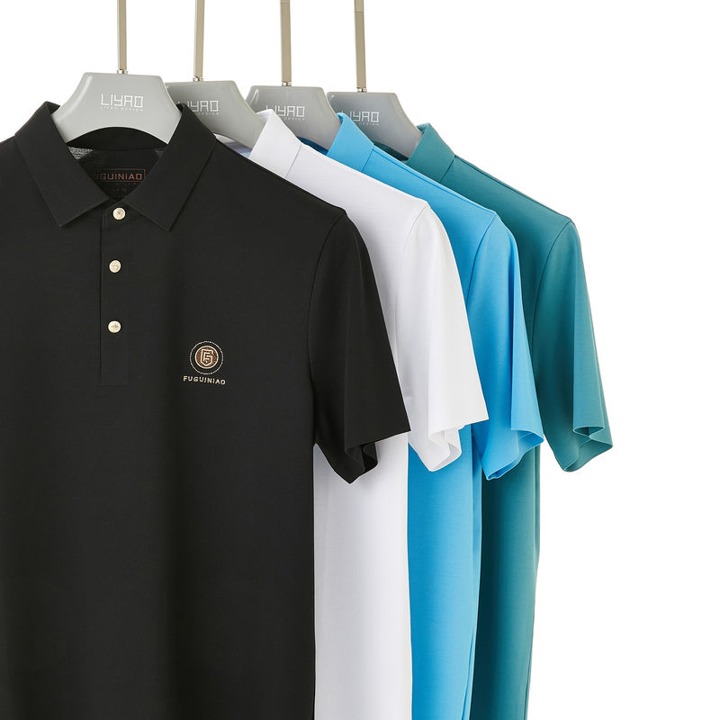 Green Printing 170-210 Grams Custom Men's Polo Shirts 100% Cotton Polo Tshirts for Summer