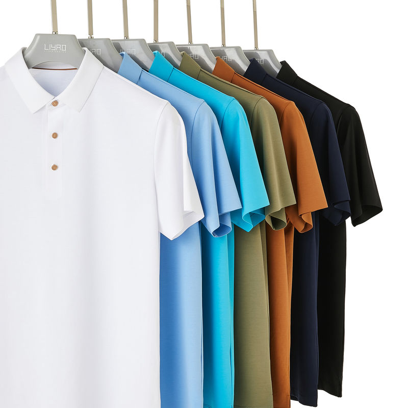 Personalized Male Polo Golf T-Shirt 170-210Grams Customized Logo 95%Cotton 5%Spandex
