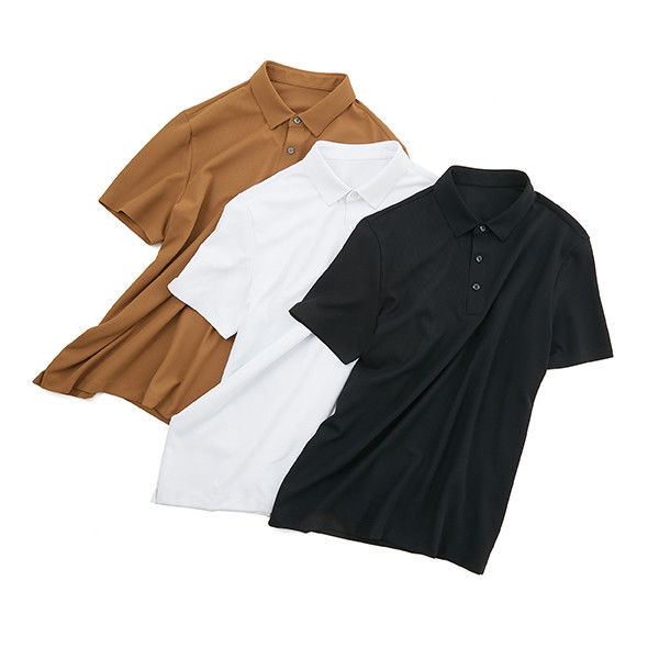 Knitted Fabric Anti-Wrinkle Polo Shirt for Men with Custom Color and Oversized Design