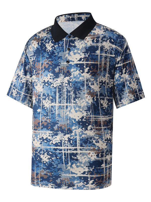 Summer Youth Polo Shirts In Regular Fit Camouflage Color 1364720504