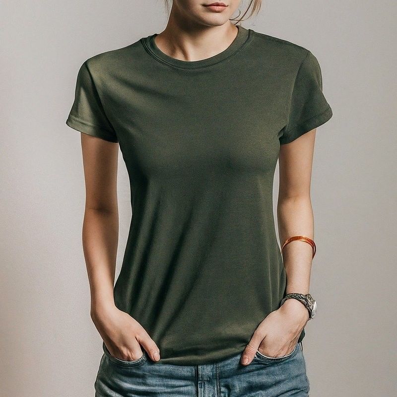 Women'S Plain T Shirts With Custom Logo Label And Quick Drying Breathable Fabric