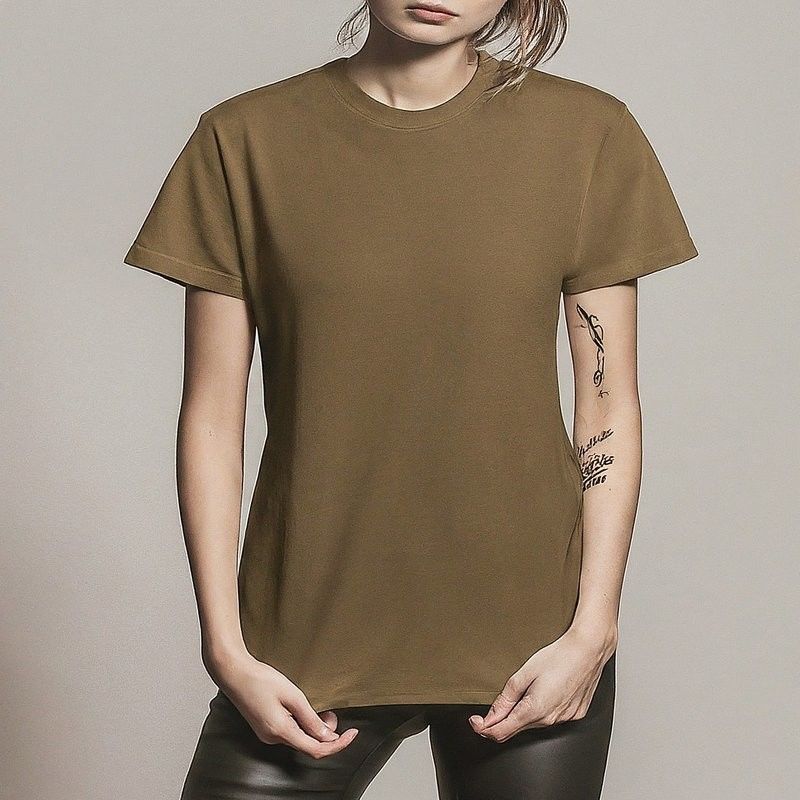 Oversized Custom Women'S T Shirts 320 Gsm Knitted Fabric Anti Wrinkle
