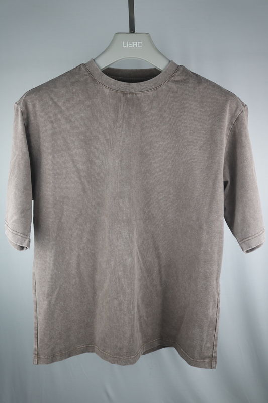 Men's Casual Acid Wash 100%Cotton T-Shirts Heavyweight 230 260gsm Oversize Plain Blank