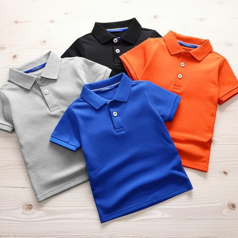 Fall Season Children Polo Shirts for Boys Gender Boys Machine Wash Care Instructions