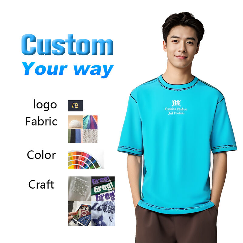 Professional Manufacturer Newest Design Custom Plain Cotton Oversized Heavyweight T-shirt for Men