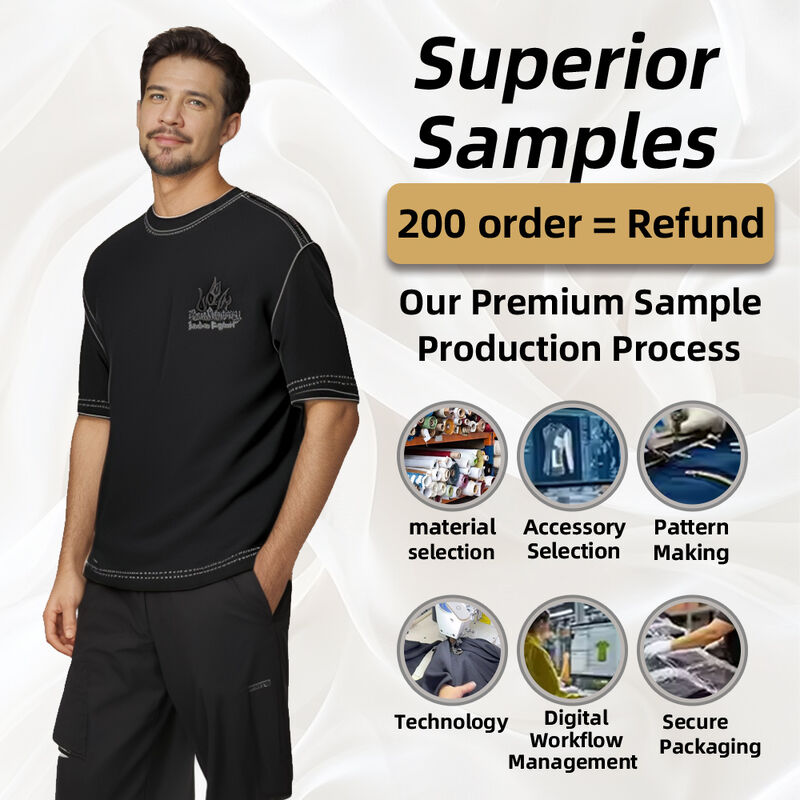 Hot Selling Quality Summer Black Drop Shoulder Men Heavy Weight Cotton Oversized Streetwear T-shirt