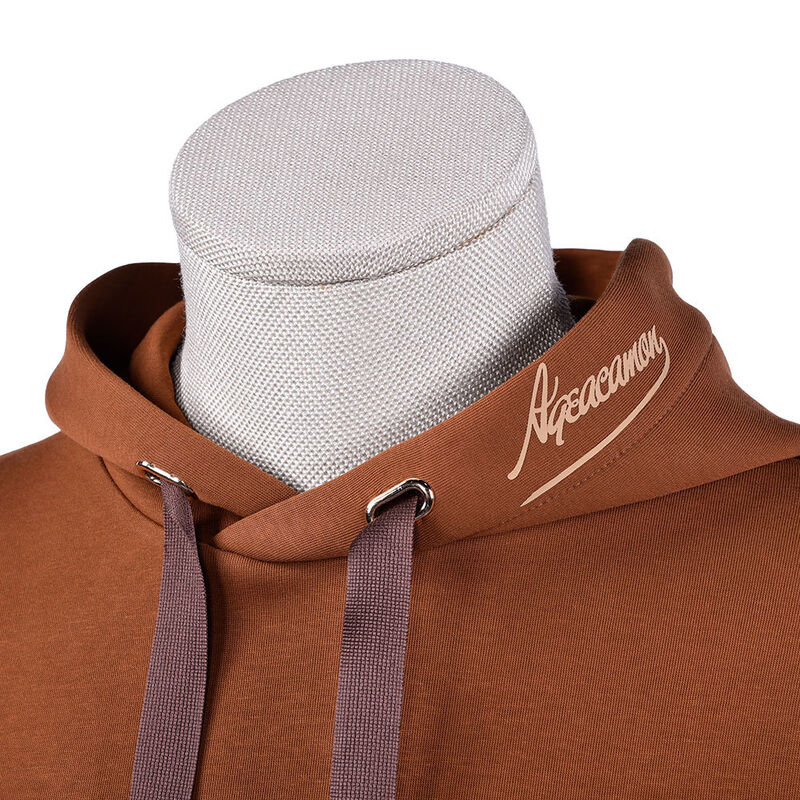 High Quality Men's Hoodies Organic Cotton Sweatshirt Brown 400 Gsm Woven Vintage Hoodies