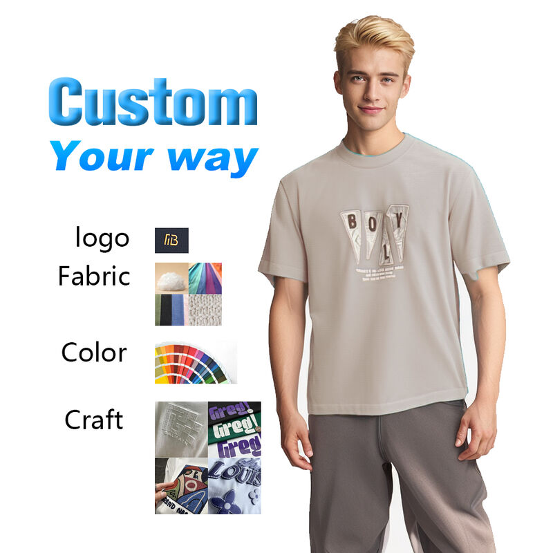Custom High Quality 100% Cotton Screen Printing Short Sleeve Crew Neck T-shirt logo Printing