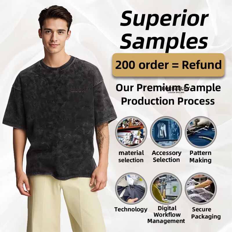 Custom Hip Hop Printing Puff Print Promotional Outdoor Vintage Crew Neck High Street Wear Cotton Batik Acid Washed Men's T Shirt