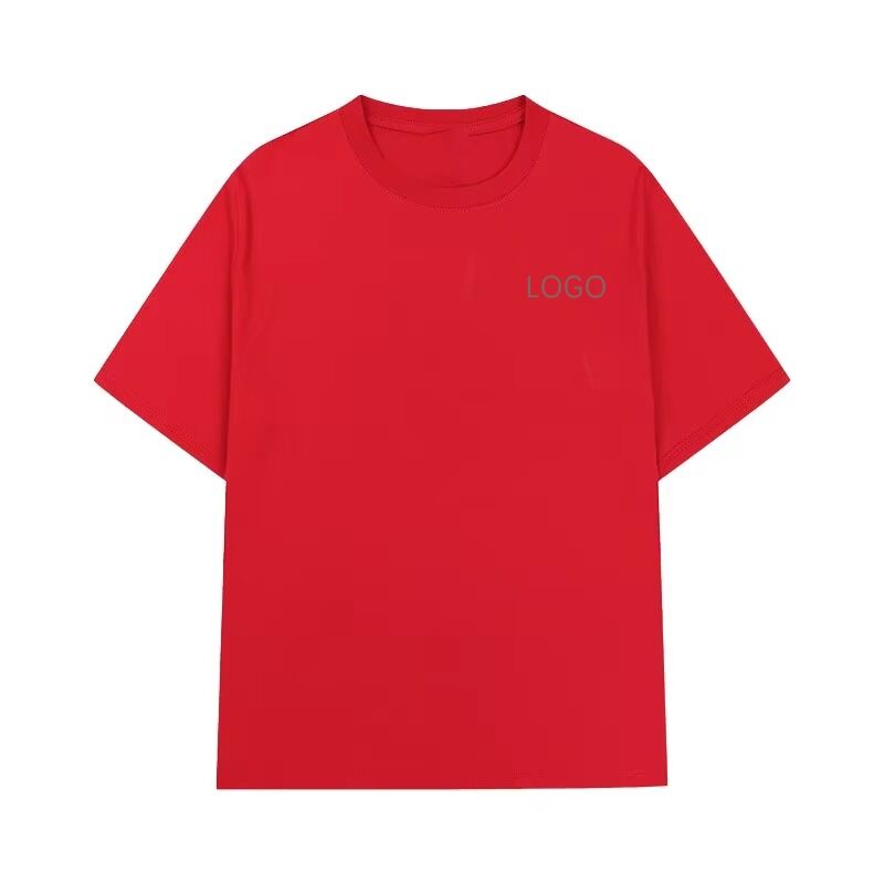 Summer Round Neck Casual Fashion Short Sleeved Cotton T-shirt Sportswear Loose Top in Stock